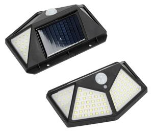 LED solárne nástenné svietidlo so senzorom LED/1W/3,7V 6500K IP44 1200 mAh