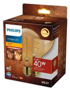 LED Stmievateľná žiarovka VINTAGE Philips G95 E27/5,5W/230V 2200K