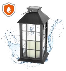 LED Solárne závesné svietidlo LED/0,02W/1,2V 1xAA 2700K IP44 200 mAh čierna