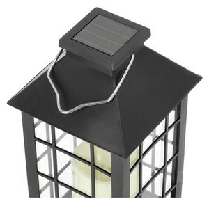LED Solárne závesné svietidlo LED/0,02W/1,2V 1xAA 2700K IP44 200 mAh čierna