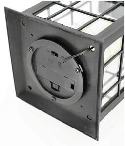 LED Solárne závesné svietidlo LED/0,02W/1,2V 1xAA 2700K IP44 200 mAh čierna