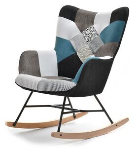 NovýNábytok.sk Kreslo Sibyla (patchwork + čierna). Vlastná spoľahlivá doprava až k Vám domov. 1110398