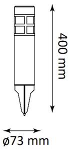 LED Solárna lampa MARK LED/1,2V 200 mAh IP44
