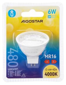 LED Žiarovka MR16 GU5,3/6W/12V 4000K - Aigostar