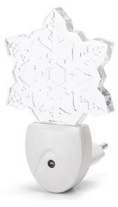 Aigostar - LED RGB Nočné svetlo so senzorom súmraku LED/0,5W/230V vločka