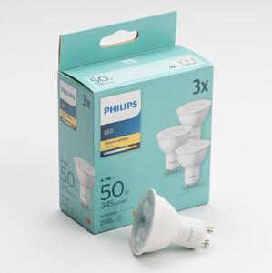 SADA 3x LED Žiarovka Philips GU10/4,7W/230V 2700K