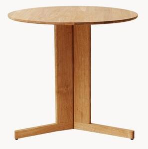 Okrúhly stôl z dubového dreva Trefoil, Ø 75 cm
