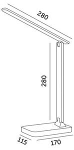 LED stmievateľná stolná lampa NOBLITE N LED/7W/230V 3000/4000/6500K biela
