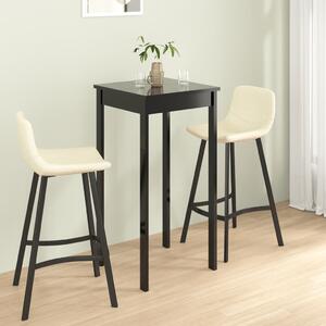 Barový stôl, MDF, čierny 55x55x107 cm