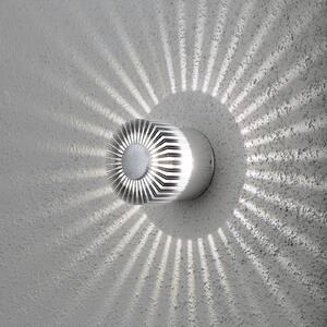LED svietidlo Monza kruhové strieborné 9 cm