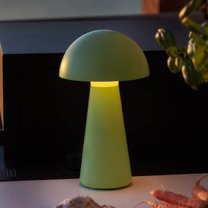 Stolová LED lampa na batérie Sam, zelená, plast, výška 28 cm, IP54, Zelená, Plast, Škandinávsky, Stojacie svietidlo