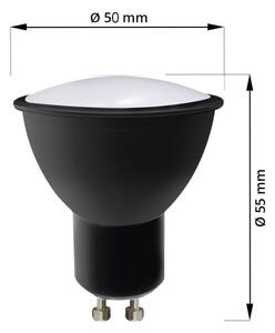 SADA 3x LED Žiarovka ECOLINE GU10/6W/230V 4000K čierna - Brilagi