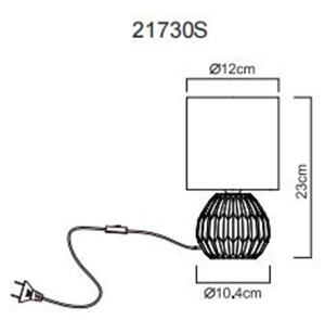 Globo 21730S - Stolná lampa SYLAS 1xE14/40W/230V čierna