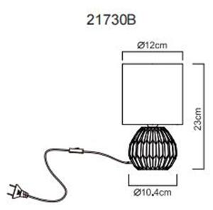 Globo 21730B - Stolná lampa SYLAS 1xE14/40W/230V modrá