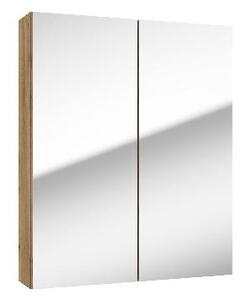Kielle Vega - Zrkadlová skrinka, 60x73x15 cm, zlatý dub 50118601
