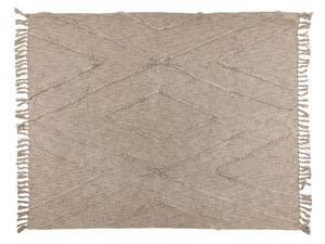 Svetlohnedá bavlnená prikrývka na dvojlôžko 250x260 cm Sahara - Tiseco Home Studio