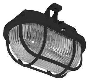 Vonkajšie stropné svietidlo OVAL 1xE27/60W/230V IP44 čierna