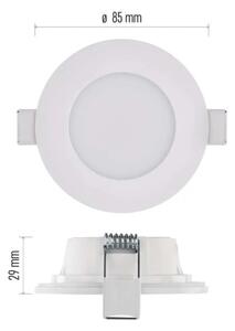 LED kúpeľňové podhľadové svietidlo LORI LED/4,5W/230V IP65 2700/4000K biela