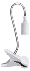 Flexibilná stolná lampa s klipom PLANTY 1xE27/30W/230V biela