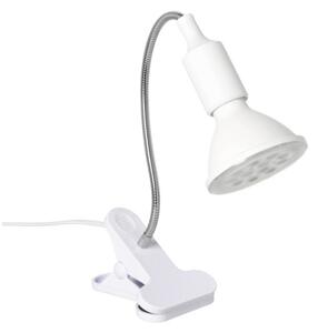 Flexibilná stolná lampa s klipom PLANTY 1xE27/30W/230V biela