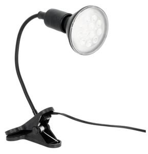 Flexibilná stolná lampa s klipom PLANTY 1xE27/30W/230V čierna