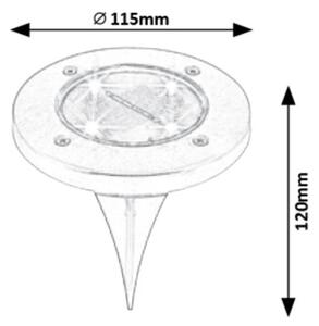 Rabalux 7975 - LED solárne vonkajšie svietidlo so senzorom LED/0,24W/1xAA IP44