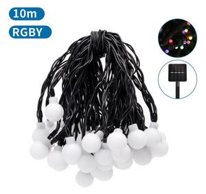 Aigostar - LED solárny dekoratívny reťazec 50xLED/8 funkcií 12m IP65 multicolor