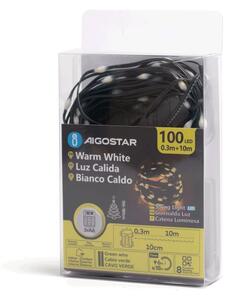 Aigostar LED vonkajší vianočný reťazec 100xLED, 8 funkcií, 10,3m, IP44