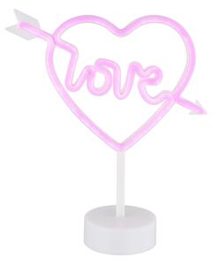 Globo 28066 - LED neonová stolná dekorácia ARMOR LED/2W/3xAA srdce