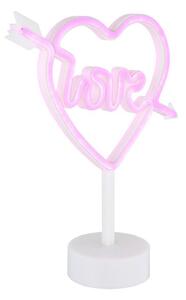 Globo 28066 - LED neonová stolná dekorácia ARMOR LED/2W/3xAA srdce
