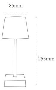 Globo 28061SI-LED XAYDEN 2W/5V LED stolná lampa, stmievateľná, strieborná