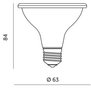 LED žiarovka PLANTY E27/7W/230V 1200K čierna pre rast rastlín