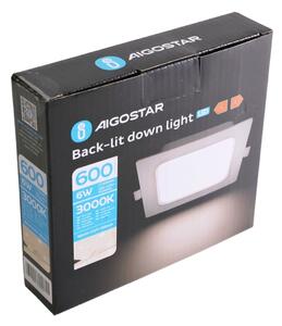 Aigostar - Zapustené LED svietidlo LED/6W/230V 3000K 12x12 cm biele