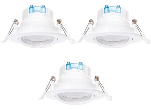 Aigostar - SADA 3x LED zapustené stropné svietidlo LED/5W/230V 3000K pr. 8,5 cm biele