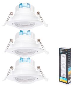 Aigostar - SADA 3x LED zapustené stropné svietidlo LED/5W/230V 3000K pr. 8,5 cm biele