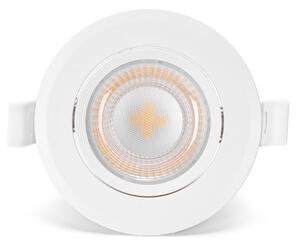 Aigostar - SADA 3x LED zapustené stropné svietidlo LED/5W/230V 3000K pr. 8,5 cm biele