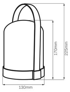 Dekoratívna stolná LED lampa RGBW MINORKA LED/0,3W/4,5V 3xAA