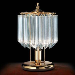 Stolná lampa Cristalli, 24 karátov pozlátená