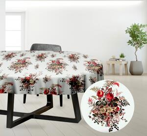 Ervi bavlnený obrus na stôl oválny - Ruže a papradie