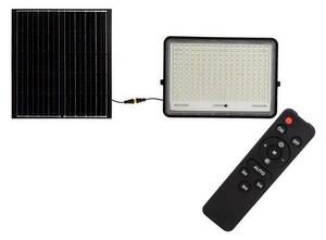 V-Tac LED Vonkajší solárny reflektor LED/30W/3,2V 6400K čierna + DO VT1459 + záruka 3 roky zadarmo