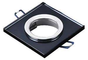 Zapustené svietidlo do podhľadu 1xGU10/MR16/10W/230V 9x9 cm čierne