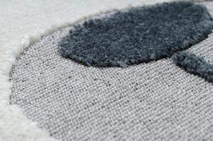 Kusový koberec Stevar kruh sivý 120cm