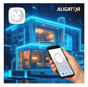 Aligator WAL001 - Inteligentná zásuvka 3680W/230V/Typ E/16A Wi-Fi Tuya
