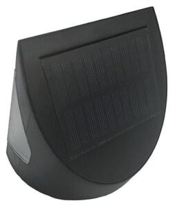 LED solárne nástenné svietidlo so senzorom LED/3W/3,7V 1200 mAh IP54 čierne