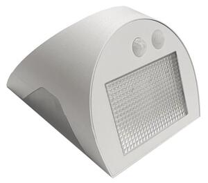 LED solárne nástenné svietidlo so senzorom LED/3W/3,7V 1200 mAh IP54 biela