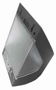 LED solárne nástenné svietidlo so senzorom LED/3W/3,7V 1200 mAh IP54 antracit