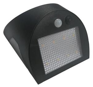 LED solárne nástenné svietidlo so senzorom LED/3W/3,7V 1200 mAh IP54 čierne