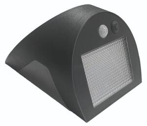 LED solárne nástenné svietidlo so senzorom LED/3W/3,7V 1200 mAh IP54 antracit