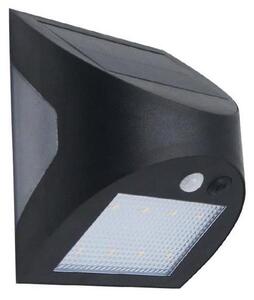 LED solárne nástenné svietidlo so senzorom LED/3W/3,7V 1200 mAh IP54 čierne