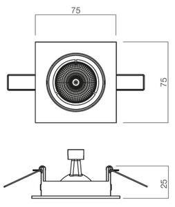 Redo 70328 - Zapustené svietidlo MT 1xGU5,3/50W/12V